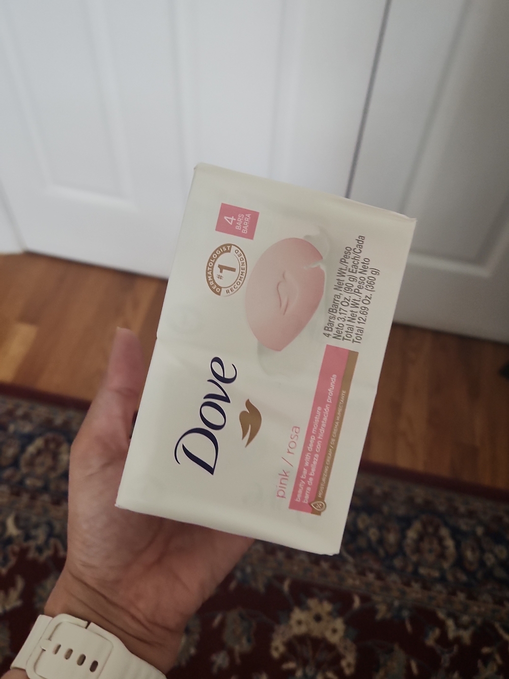 Dove Pink Bar Soap - 4 Pack